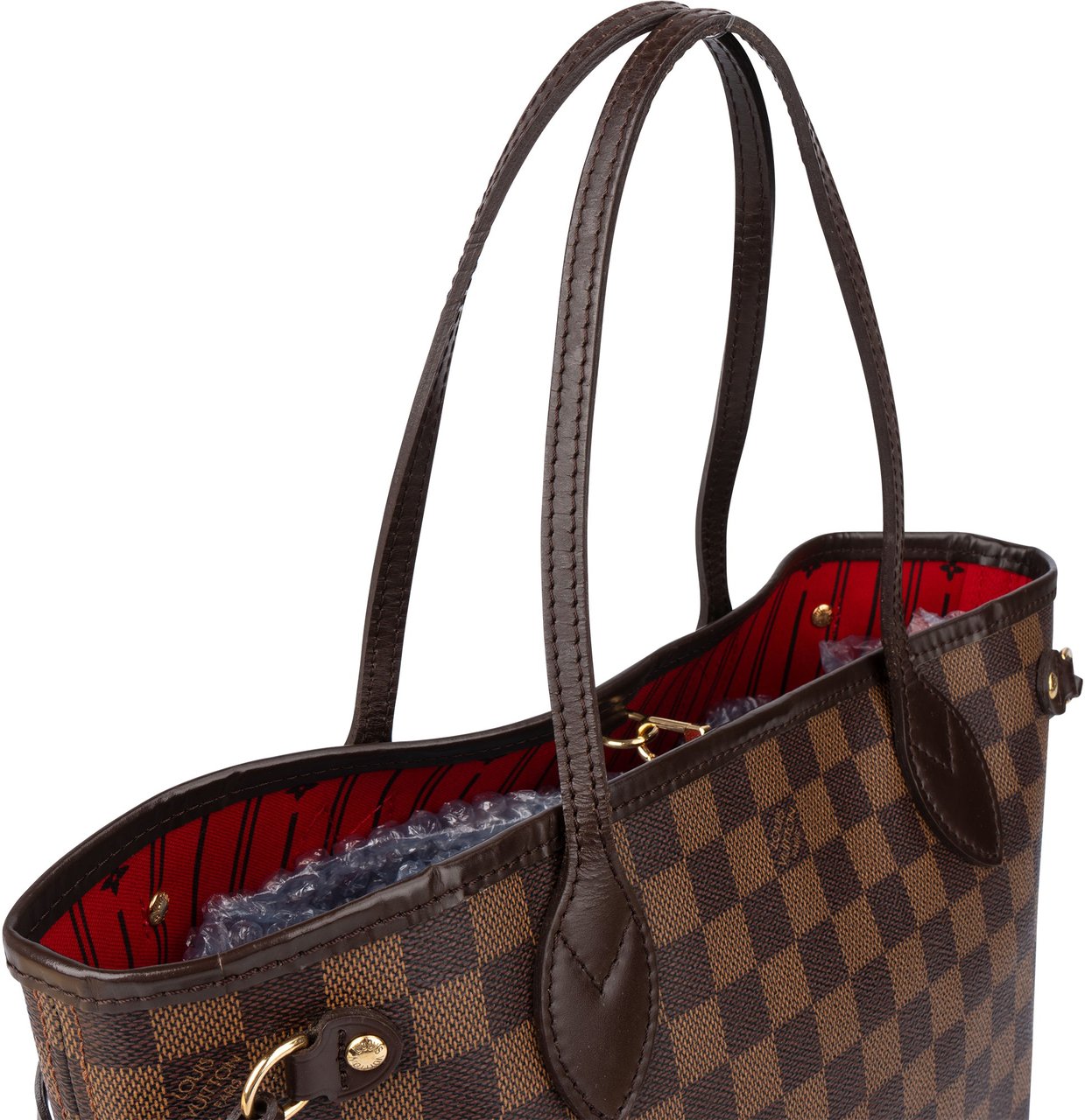 Louis Vuitton Louis Vuitton Damier Ebene Monogram Neverfull PM Handbag Bruin
