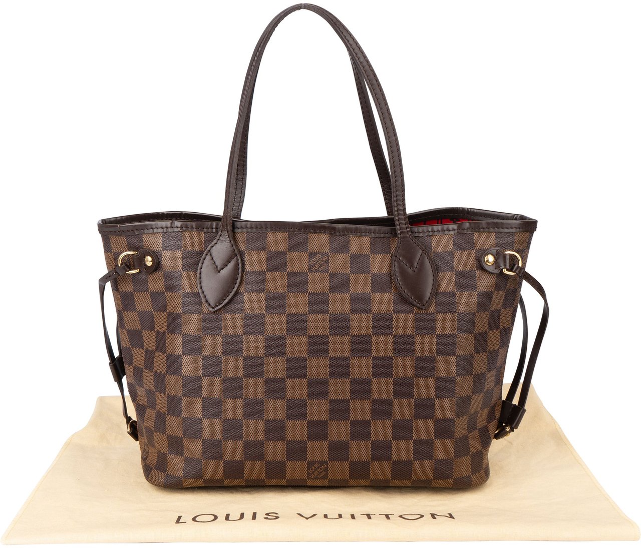 Louis Vuitton Louis Vuitton Damier Ebene Monogram Neverfull PM Handbag Bruin