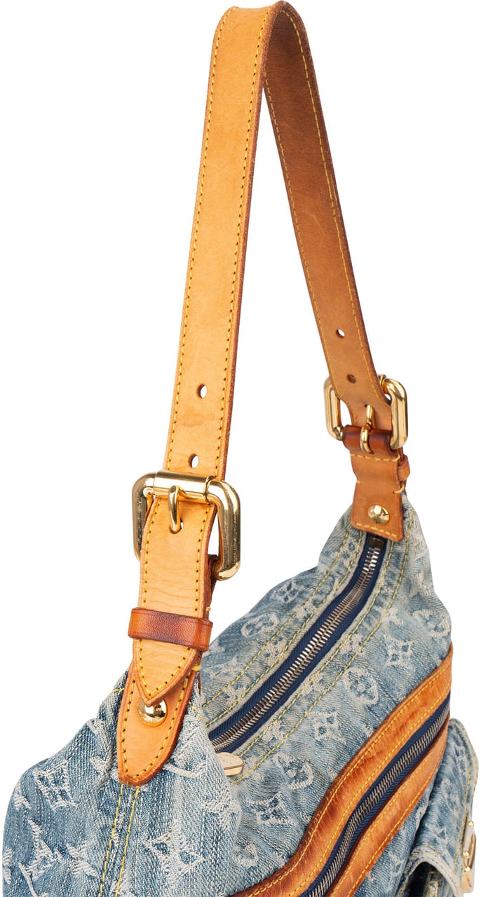 Louis Vuitton Louis Vuitton Denim Monogram Baggy PM Shoulder Bag Blauw