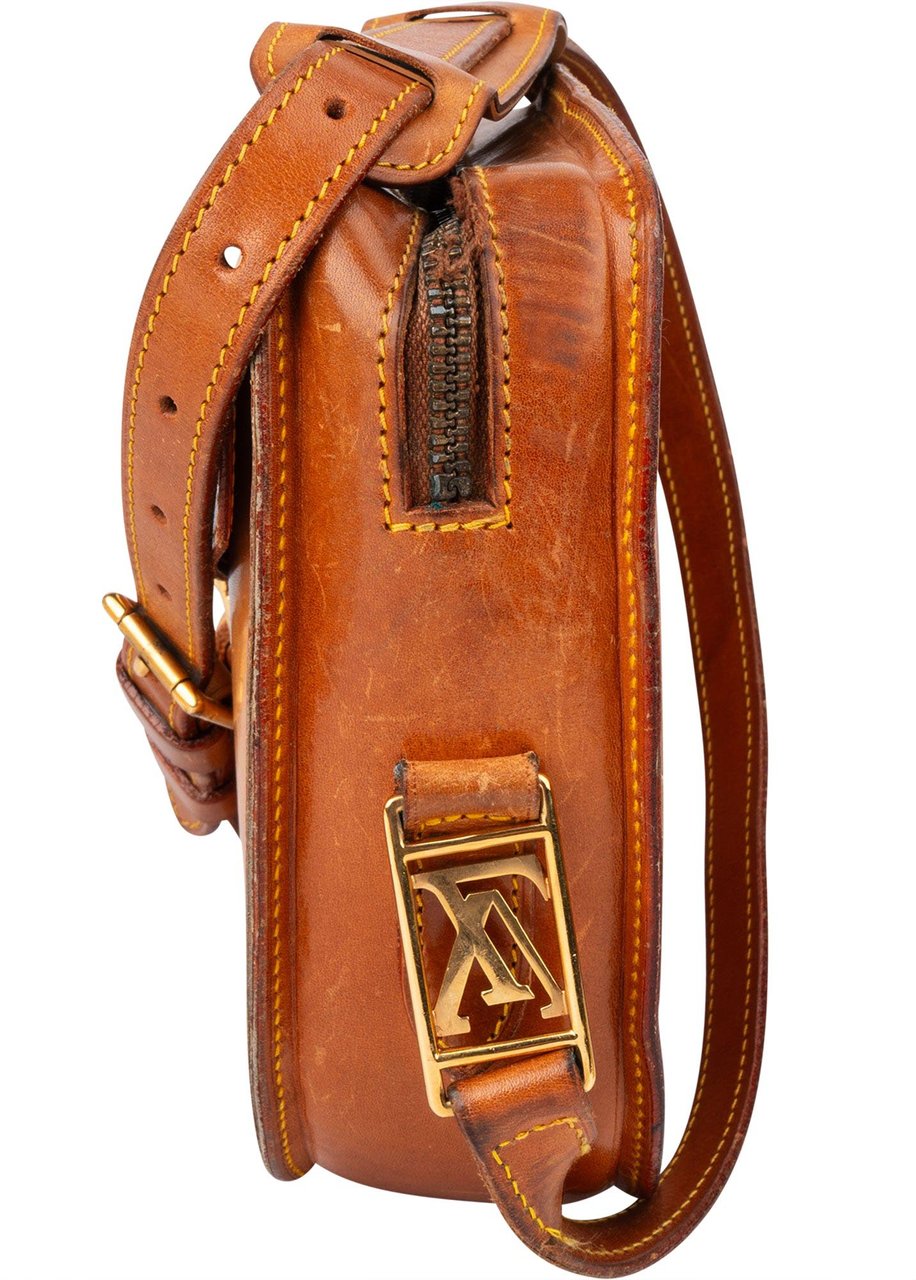 Louis Vuitton Louis Vuitton Rare Nomade Leather Jeune Fille GM Crossbody Bag Bruin