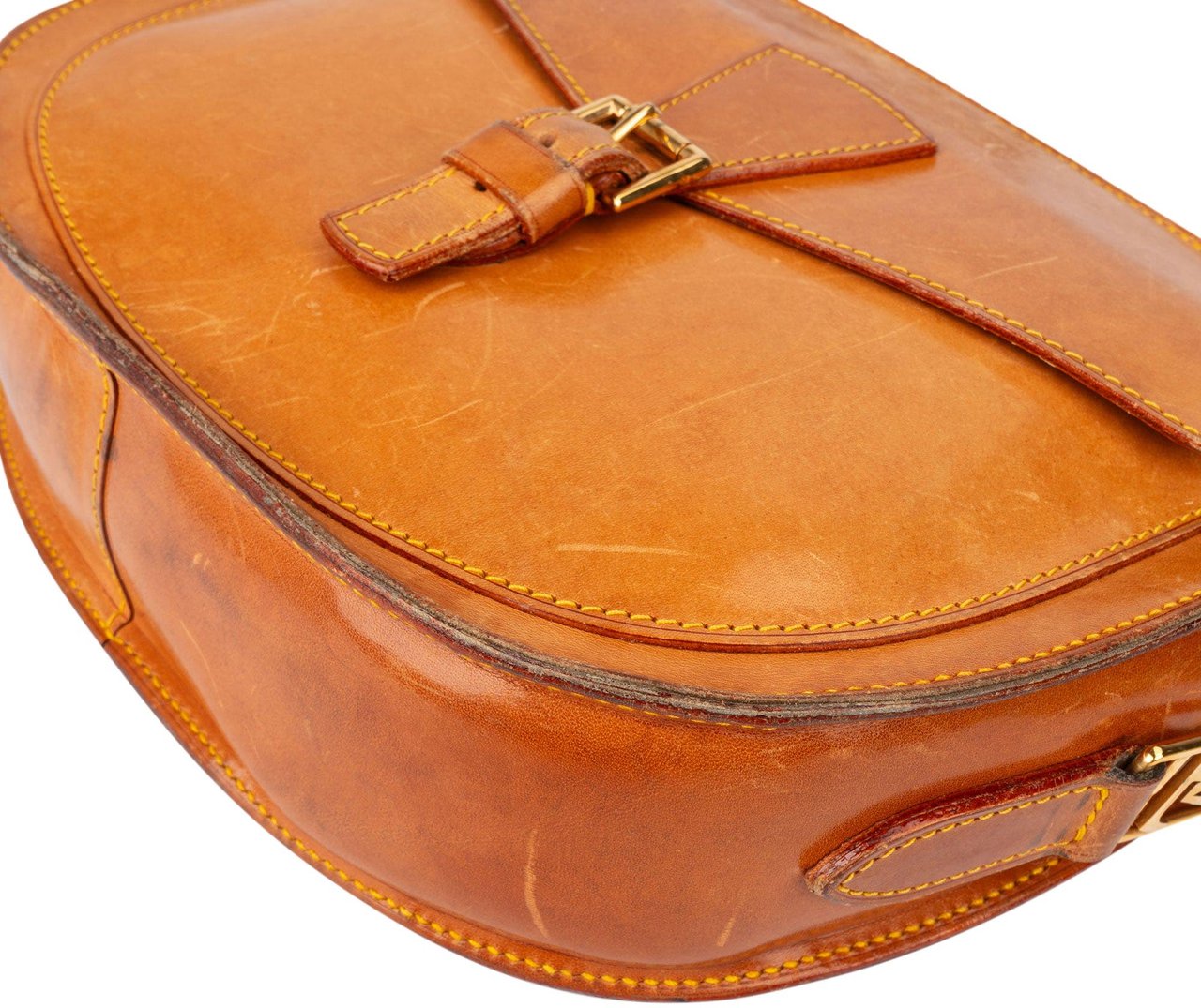 Louis Vuitton Louis Vuitton Rare Nomade Leather Jeune Fille GM Crossbody Bag Bruin