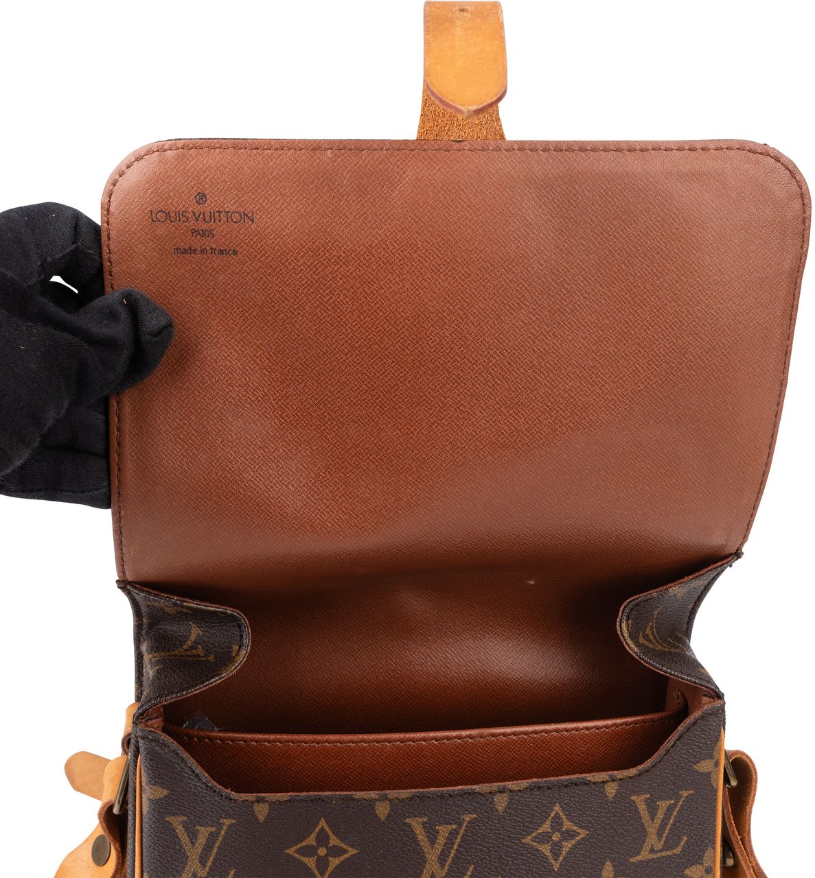 Louis Vuitton Louis Vuitton Canvas Monogram Cartouchiere MM Crossbody Bag Bruin