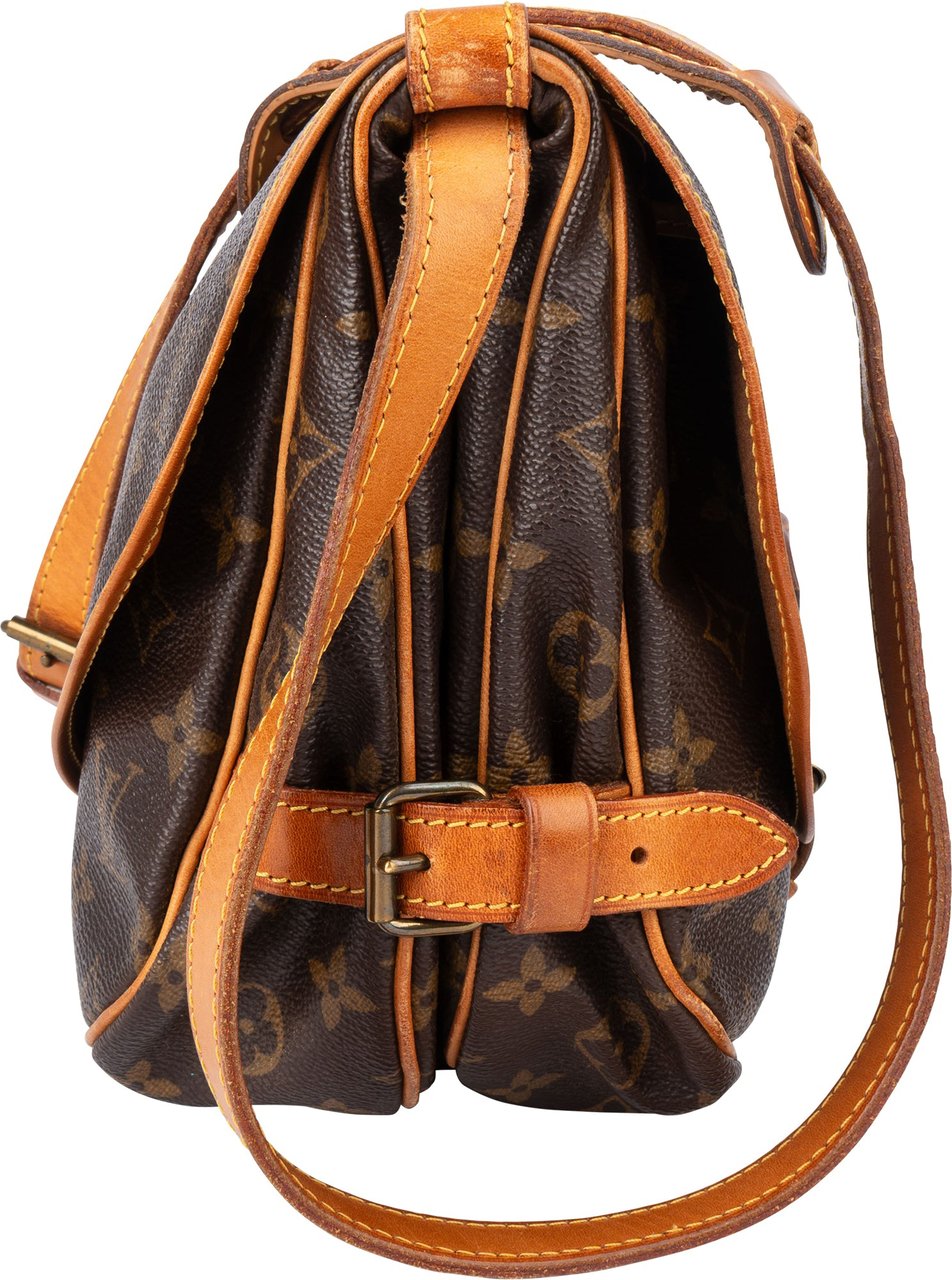 Louis Vuitton Louis Vuitton Canvas Monogram Saumur 30 Crossbody Bag Bruin