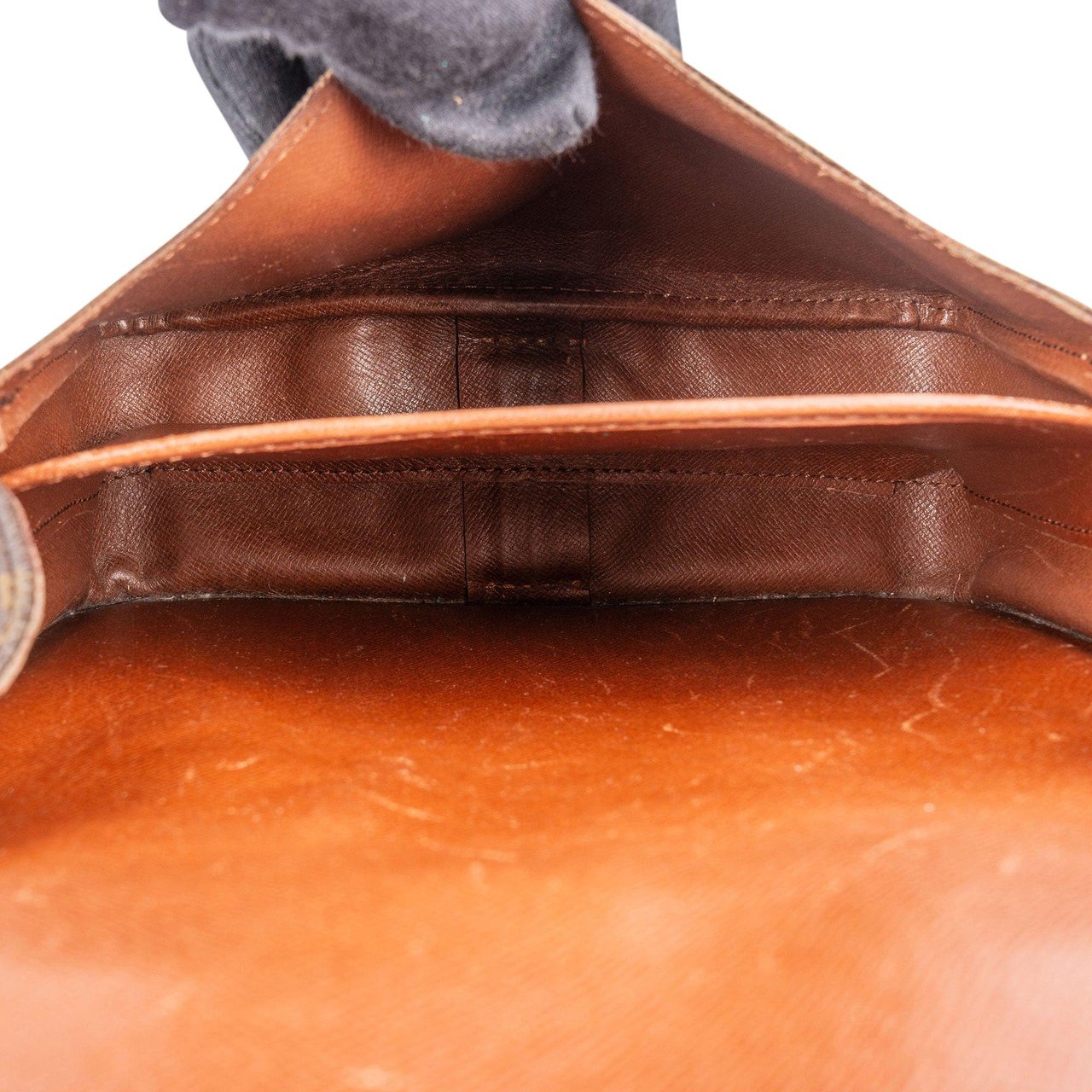 Louis Vuitton Louis Vuitton Canvas Monogram Cartouchiere MM Crossbody Bag Bruin