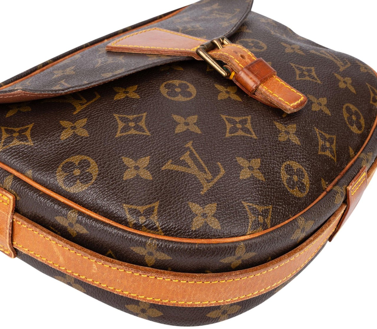 Louis Vuitton Louis Vuitton Canvas Monogram Jeune Fille GM Crossbody Bag Bruin