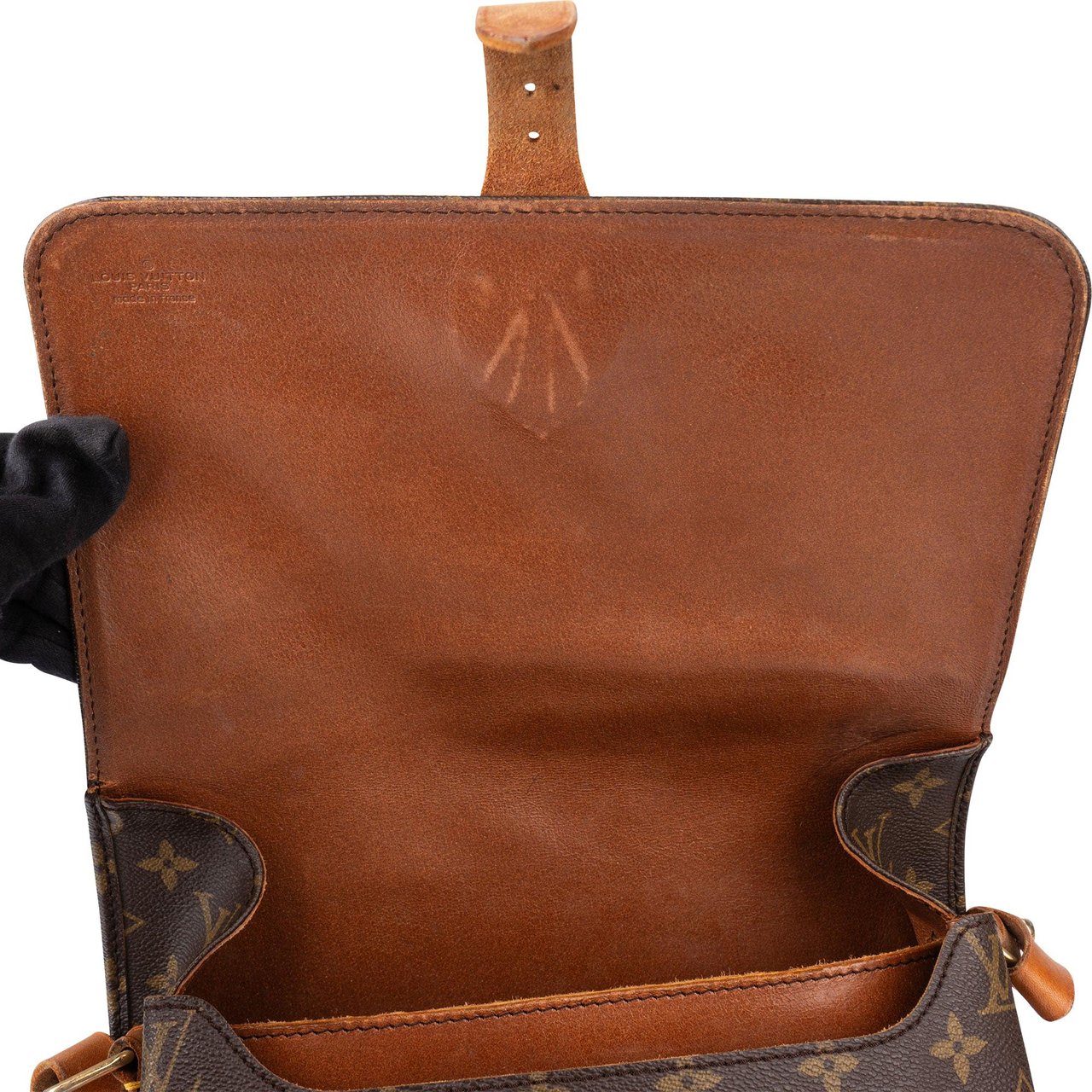 Louis Vuitton Louis Vuitton Canvas Monogram Cartouchiere GM Crossbody Bag Bruin