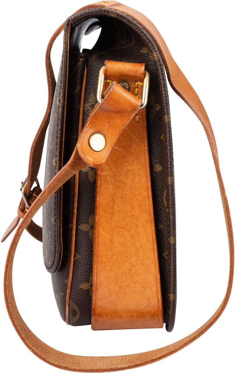 Louis Vuitton Louis Vuitton Canvas Monogram Cartouchiere GM Crossbody Bag Bruin