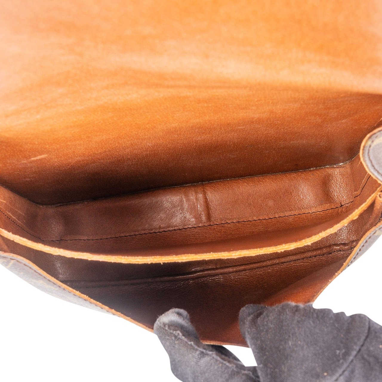 Louis Vuitton Louis Vuitton Canvas Monogram Cartouchiere GM Crossbody Bag Bruin