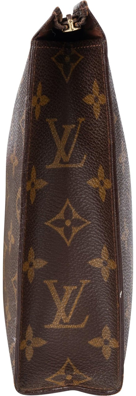 Louis Vuitton Louis Vuitton Canvas Monogram Poche Toilette 25 Clutch Bruin