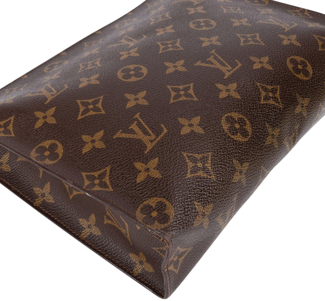 Louis Vuitton Louis Vuitton Canvas Monogram Poche Toilette 25 Clutch Bruin