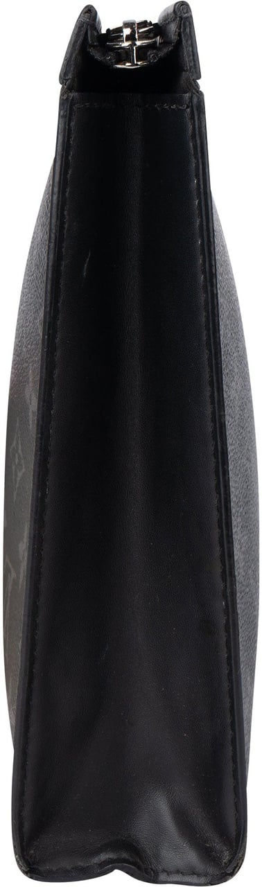 Louis Vuitton Louis Vuitton Canvas Eclipse Monogram Clutch Zwart