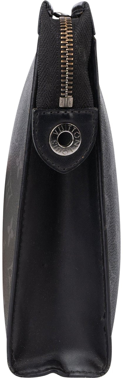 Louis Vuitton Louis Vuitton Canvas Eclipse Monogram Clutch Zwart