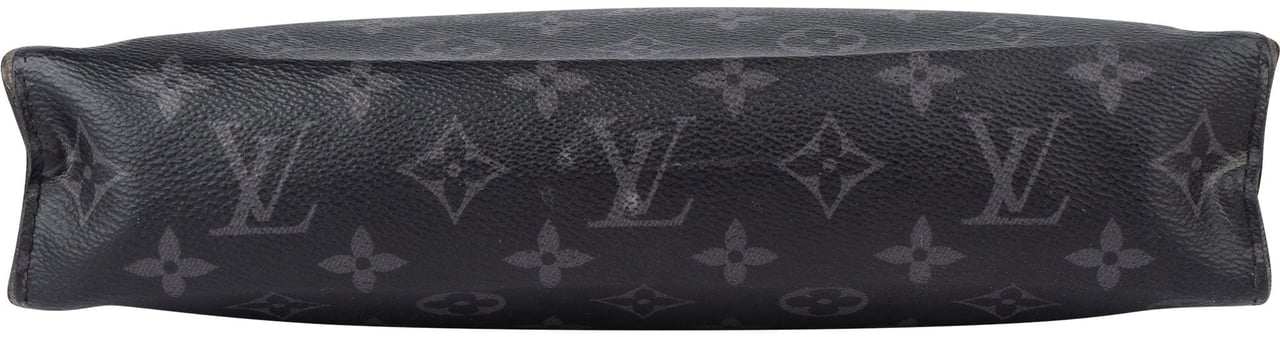 Louis Vuitton Louis Vuitton Canvas Eclipse Monogram Clutch Zwart
