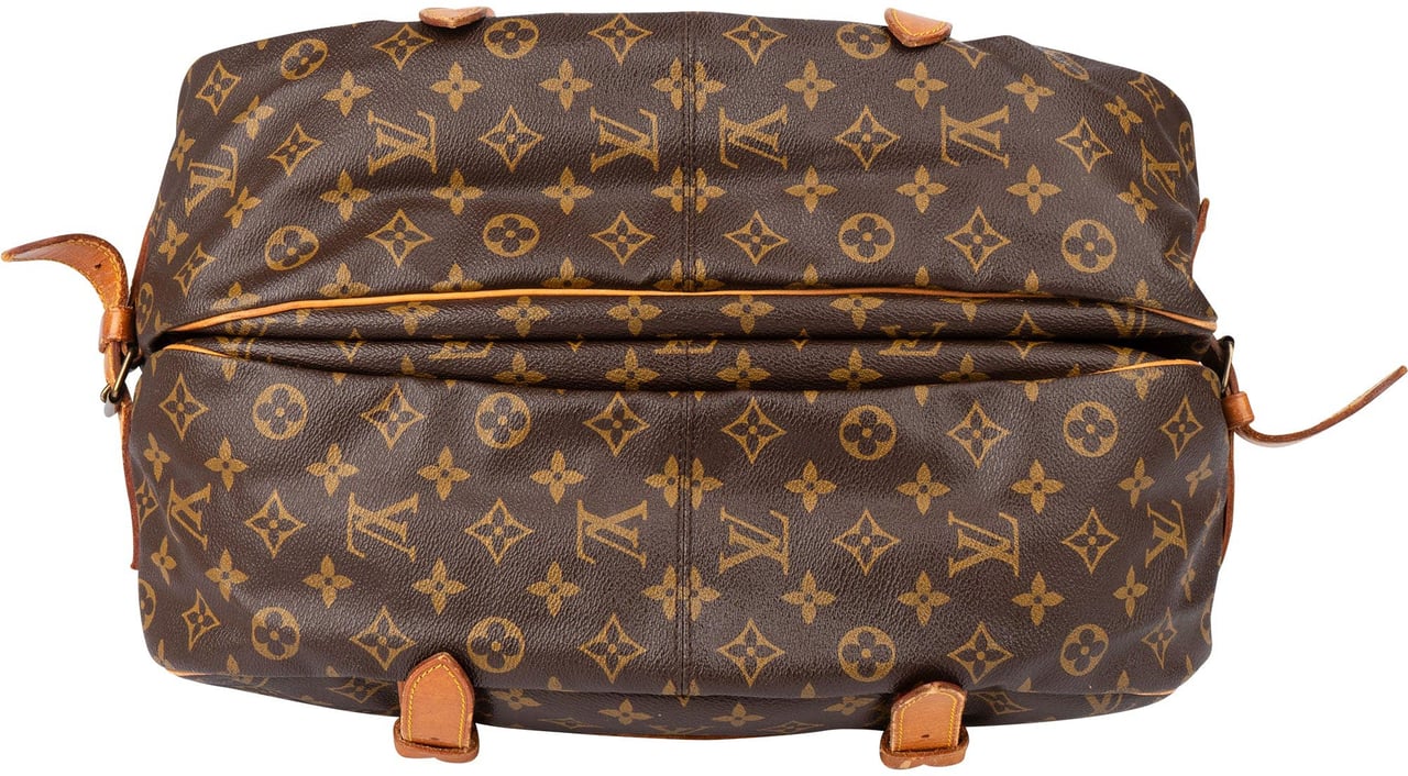 Louis Vuitton Louis Vuitton Canvas Monogram Saumur 43 Crossbody Bag Bruin