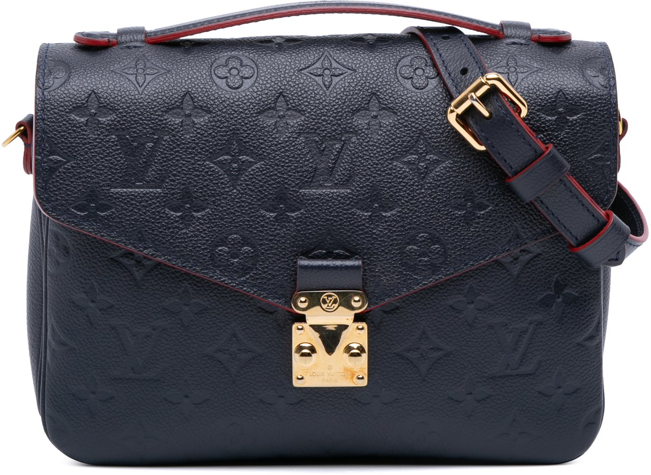 Louis Vuitton Monogram Empreinte Pochette Metis Blauw