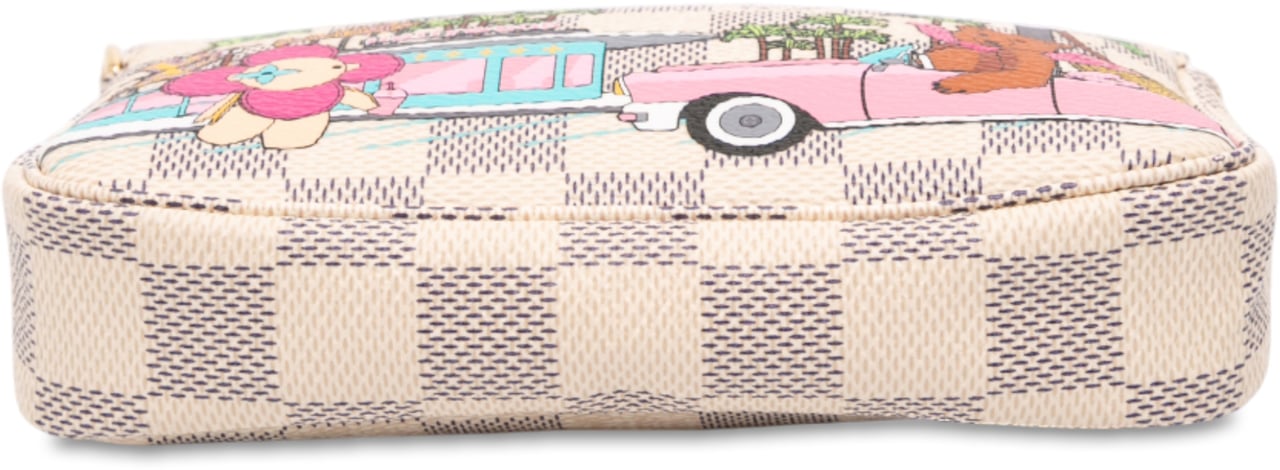 Louis Vuitton Damier Azur Animation Hollywood Mini Pochette Accessoires Wit