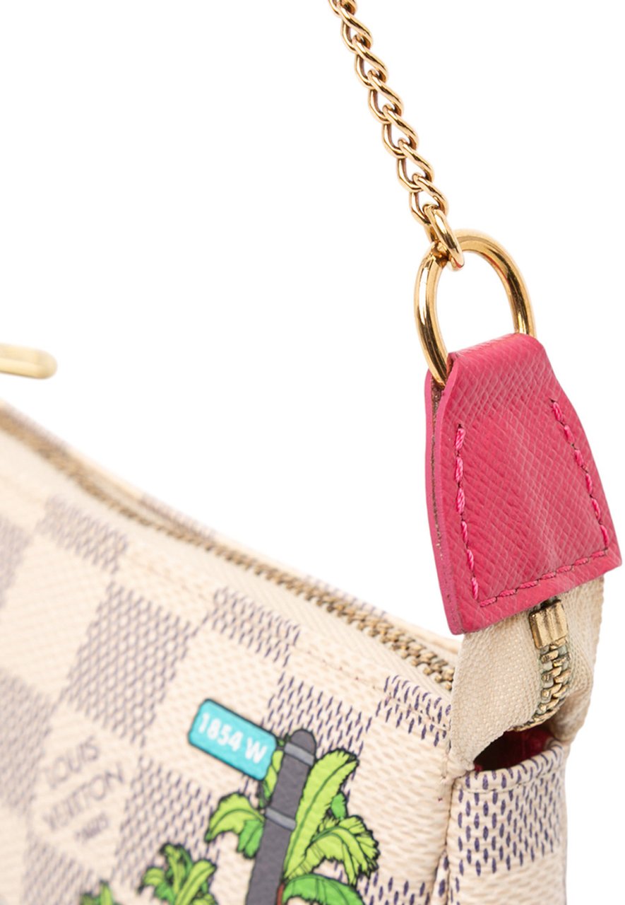 Louis Vuitton Damier Azur Animation Hollywood Mini Pochette Accessoires Wit