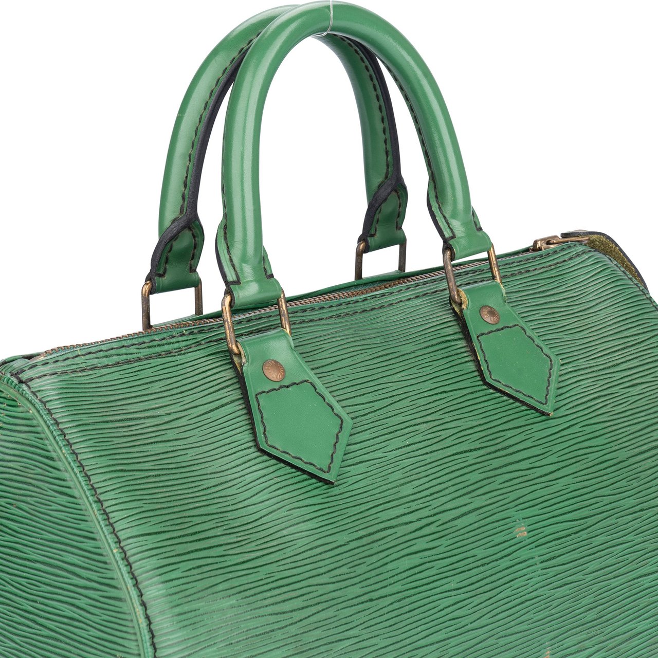 Louis Vuitton Louis Vuitton Green Epi Leather Speedy 25 Handbag Divers