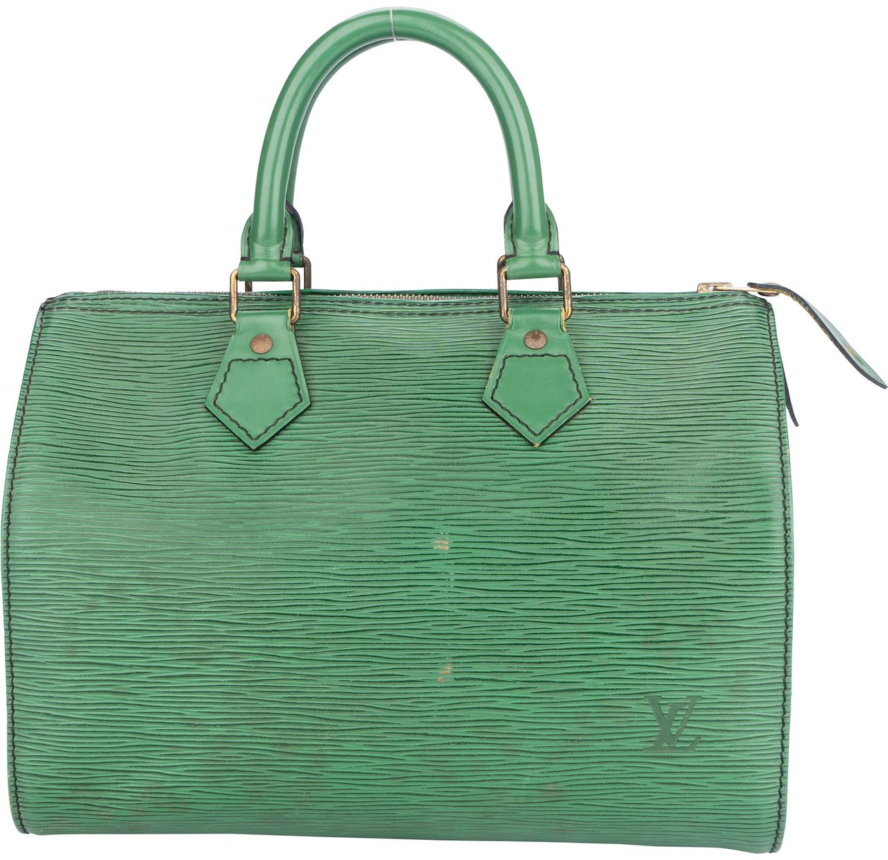 Louis Vuitton Louis Vuitton Green Epi Leather Speedy 25 Handbag Divers