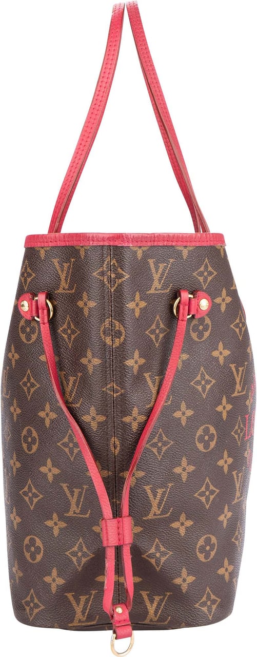 Louis Vuitton Louis Vuitton Canvas Monogram Ikat Fuchsia Neverfull MM Shopper Bag Roze