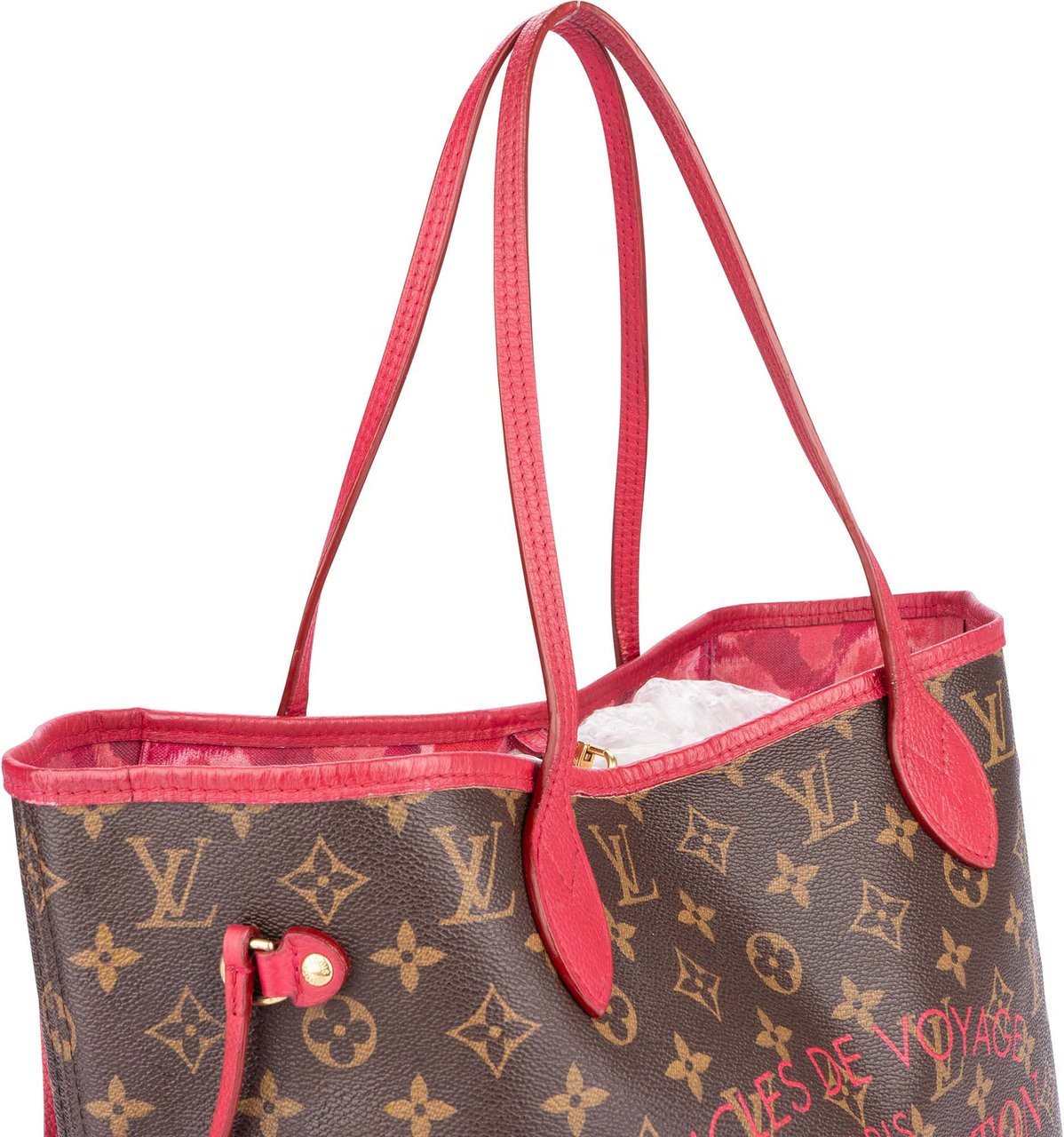 Louis Vuitton Louis Vuitton Canvas Monogram Ikat Fuchsia Neverfull MM Shopper Bag Roze