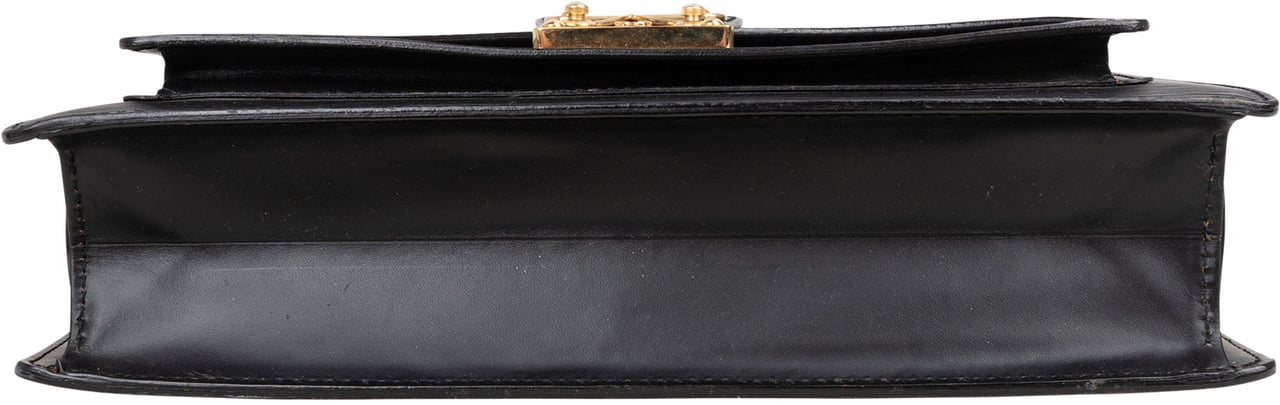 Louis Vuitton Louis Vuitton Noir Epi Leather Monceau Handbag Zwart