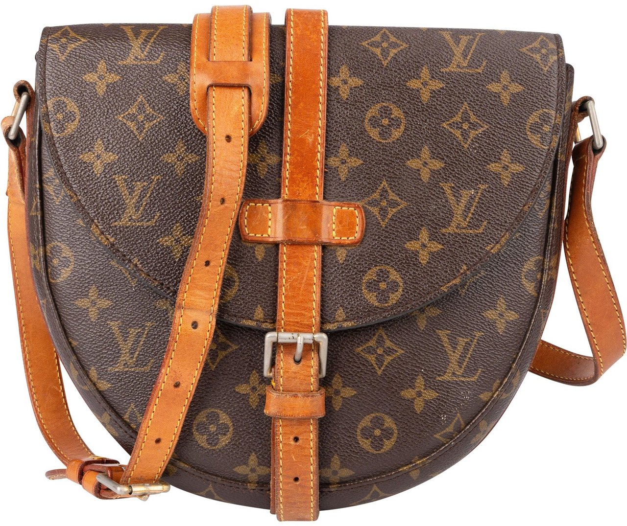 Louis Vuitton Louis vuitton Canvas Monogram Chantilly GM Crossbody Bag Bruin