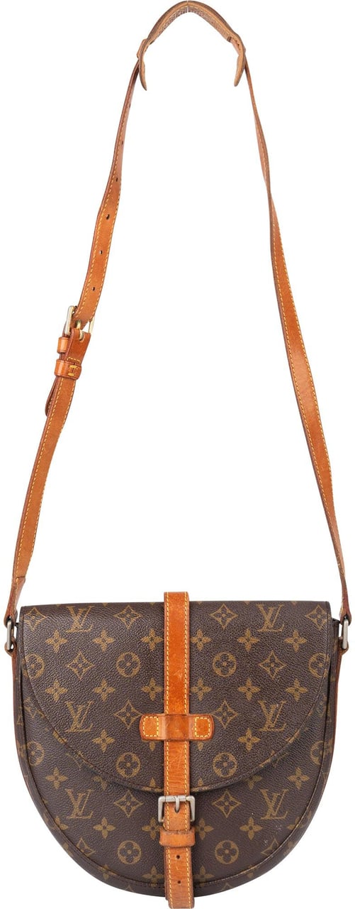 Louis Vuitton Louis vuitton Canvas Monogram Chantilly GM Crossbody Bag Bruin