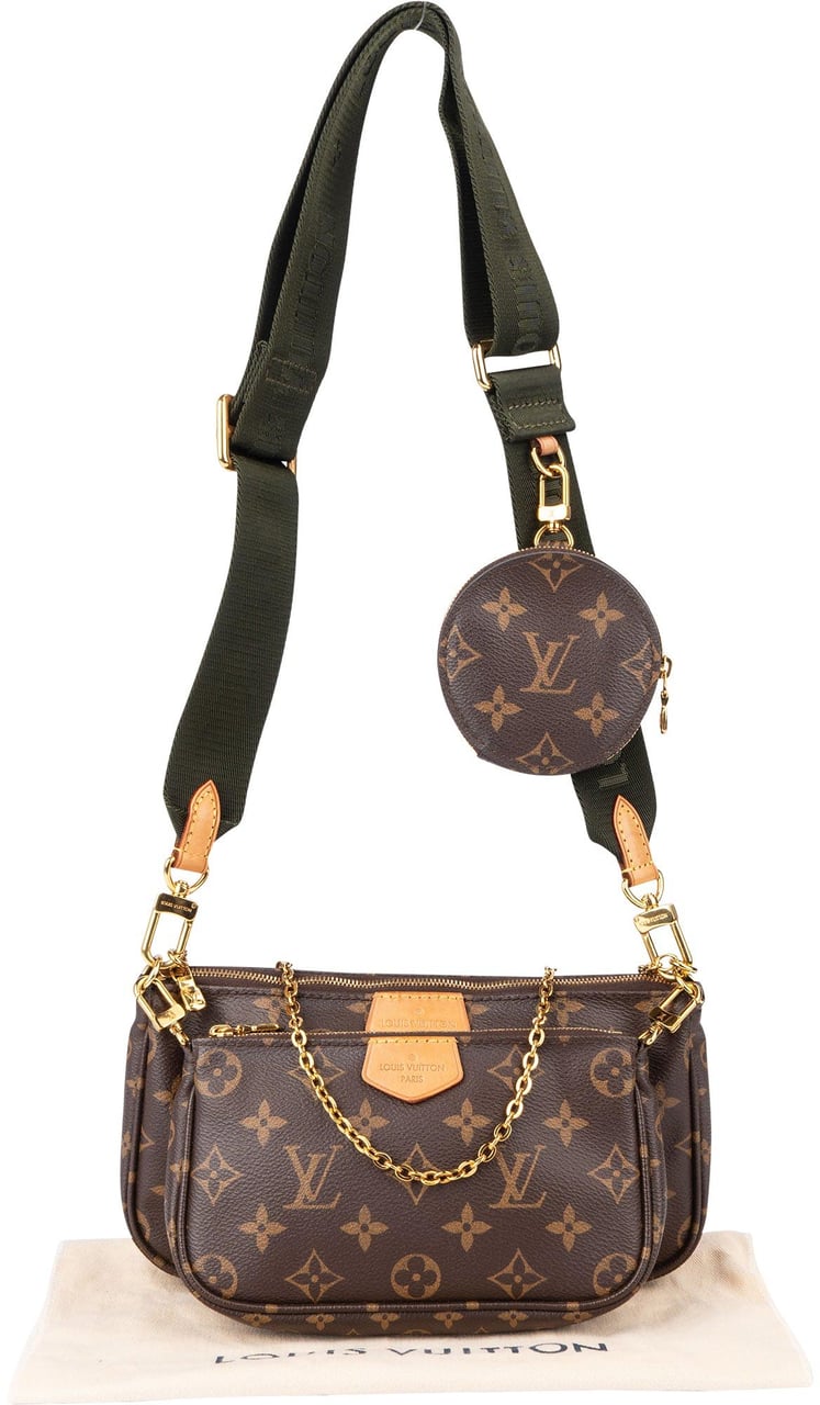 Louis Vuitton Louis Vuitton Canvas Monogram Multi Pochette Crossbody Bag M44813 Bruin