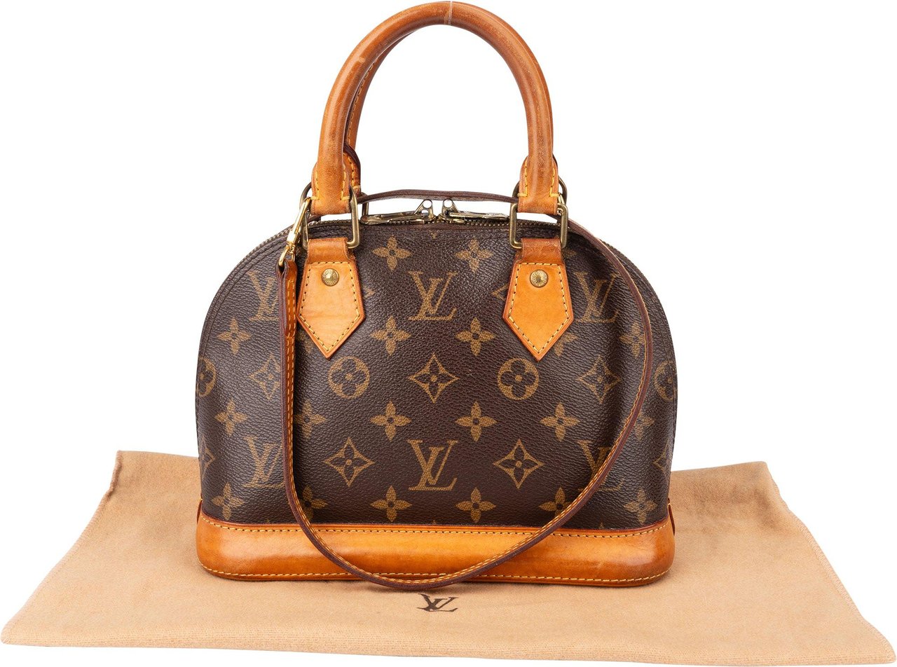 Louis Vuitton Louis Vuitton Canvas Monogram Alma BB Handbag Bruin