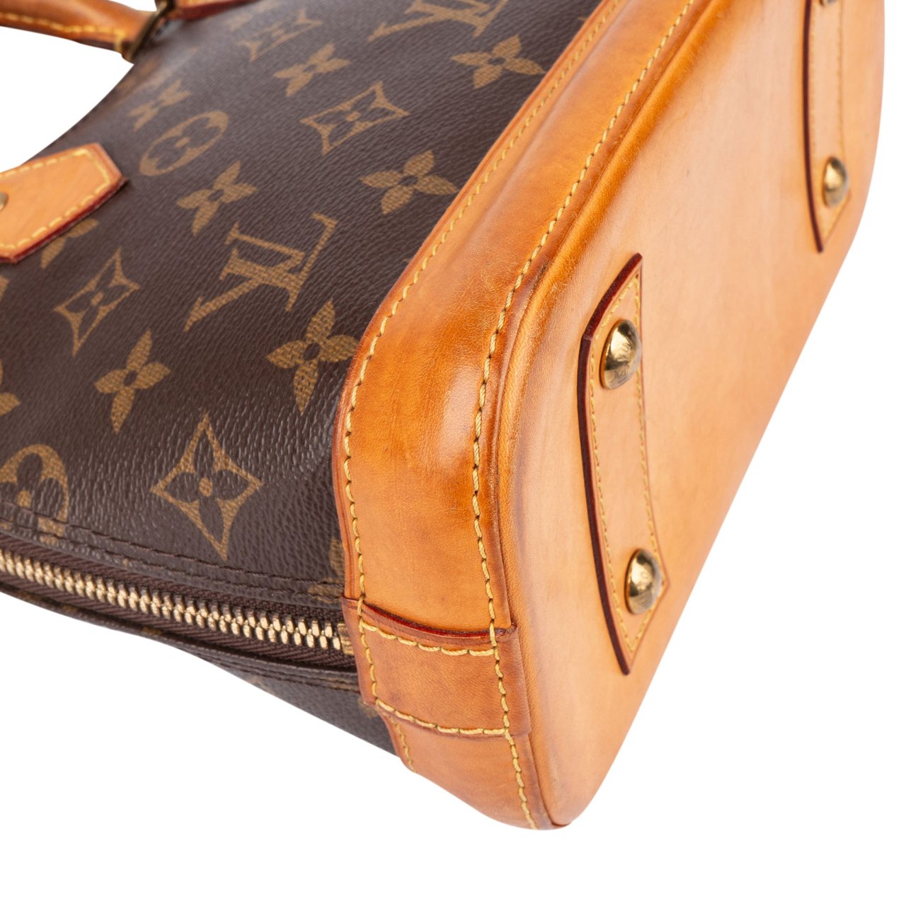 Louis Vuitton Canvas Monogram Alma BB Handbag Bruin