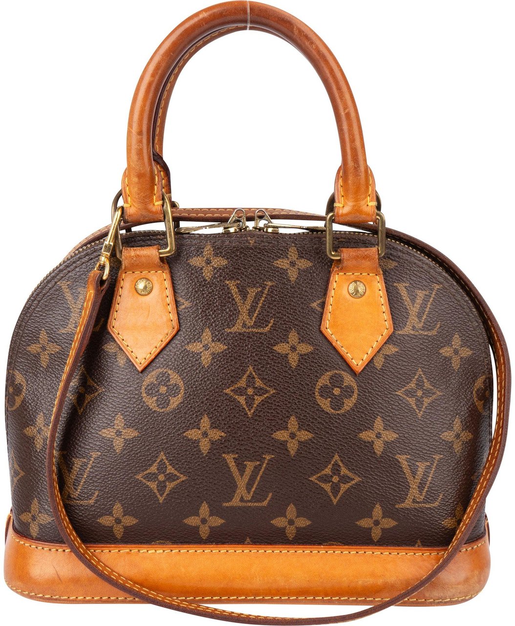Louis Vuitton Louis Vuitton Canvas Monogram Alma BB Handbag Bruin