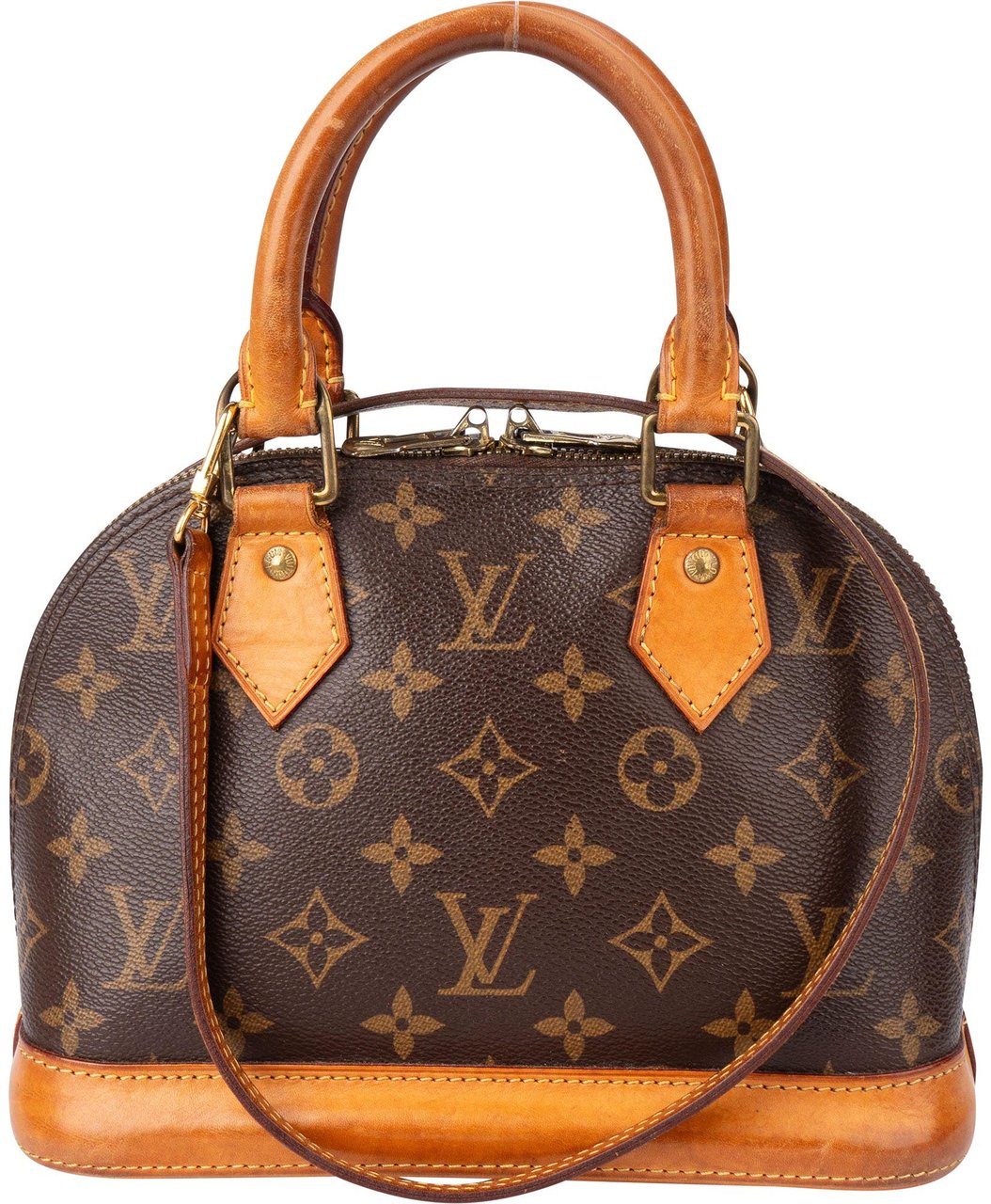 Louis Vuitton Louis Vuitton Canvas Monogram Alma BB Handbag Bruin