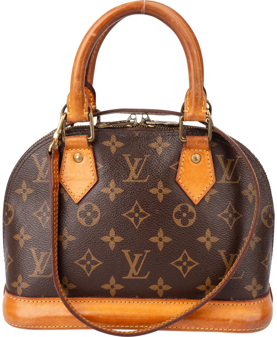 Louis Vuitton Louis Vuitton Canvas Monogram Alma BB Handbag Bruin
