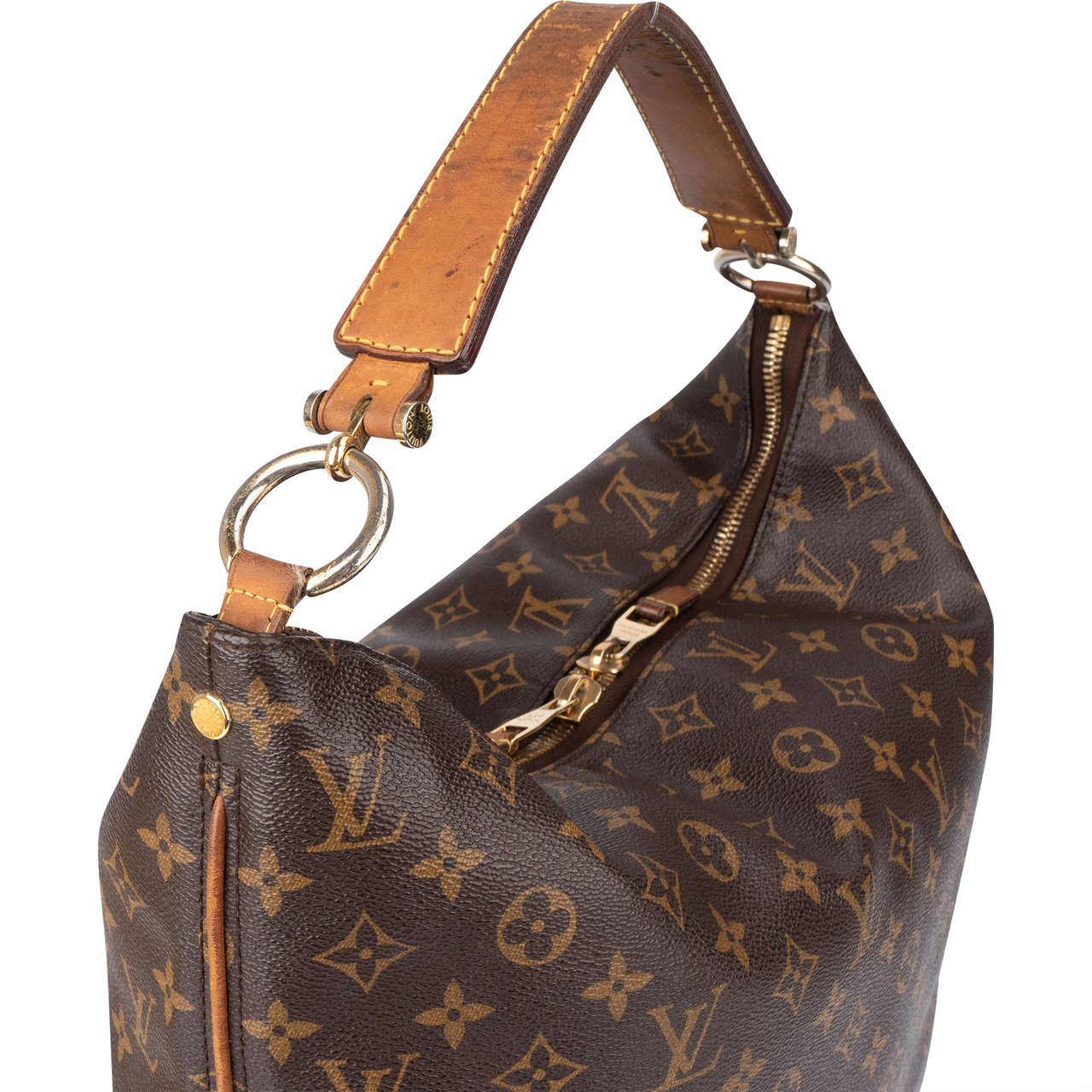Louis Vuitton Louis Vuitton Canvas Monogram Sully MM Handbag Bruin