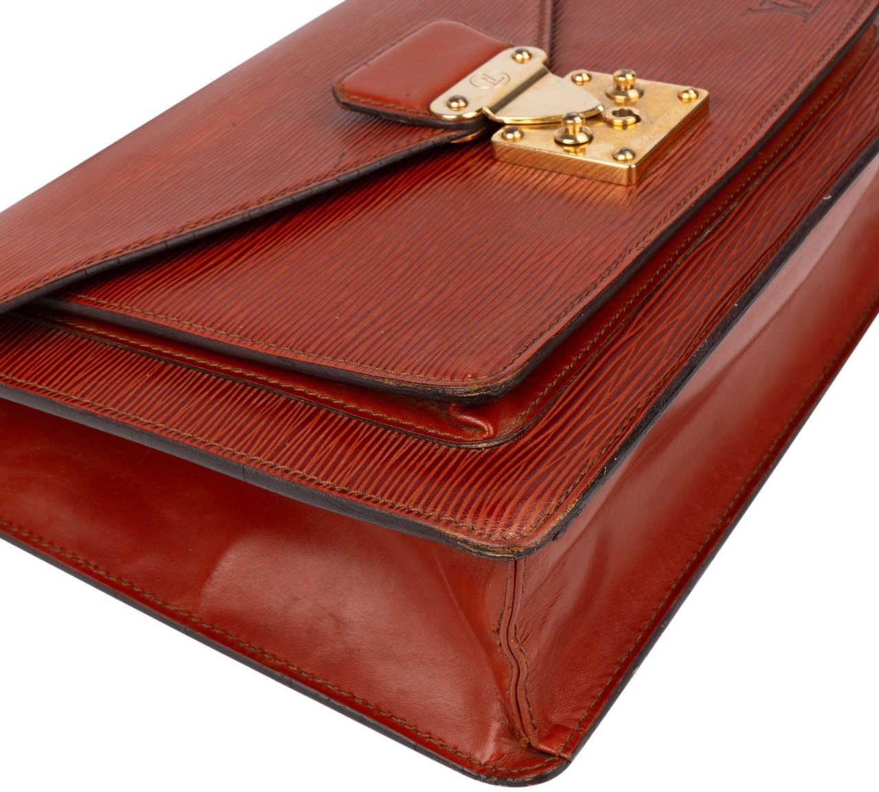 Louis Vuitton Louis Vuitton Cognac Epi Leather Monceau Handbag Bruin