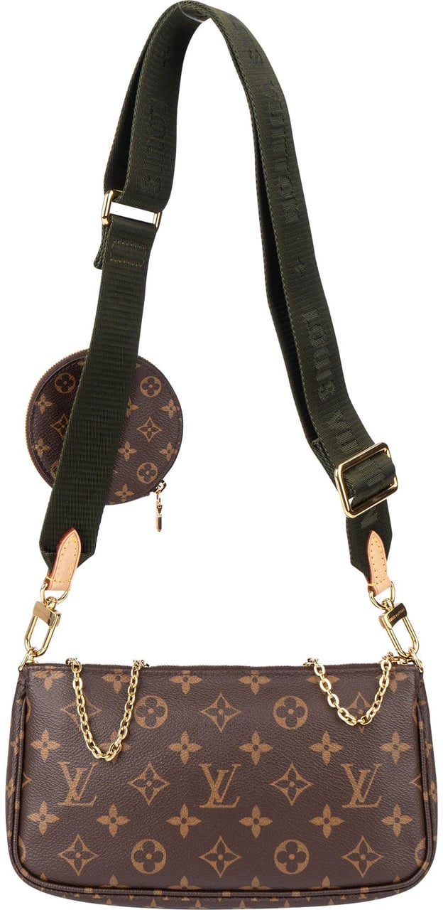 Louis Vuitton Louis Vuitton Canvas Monogram Multi Pochette Crossbody Bag Bruin