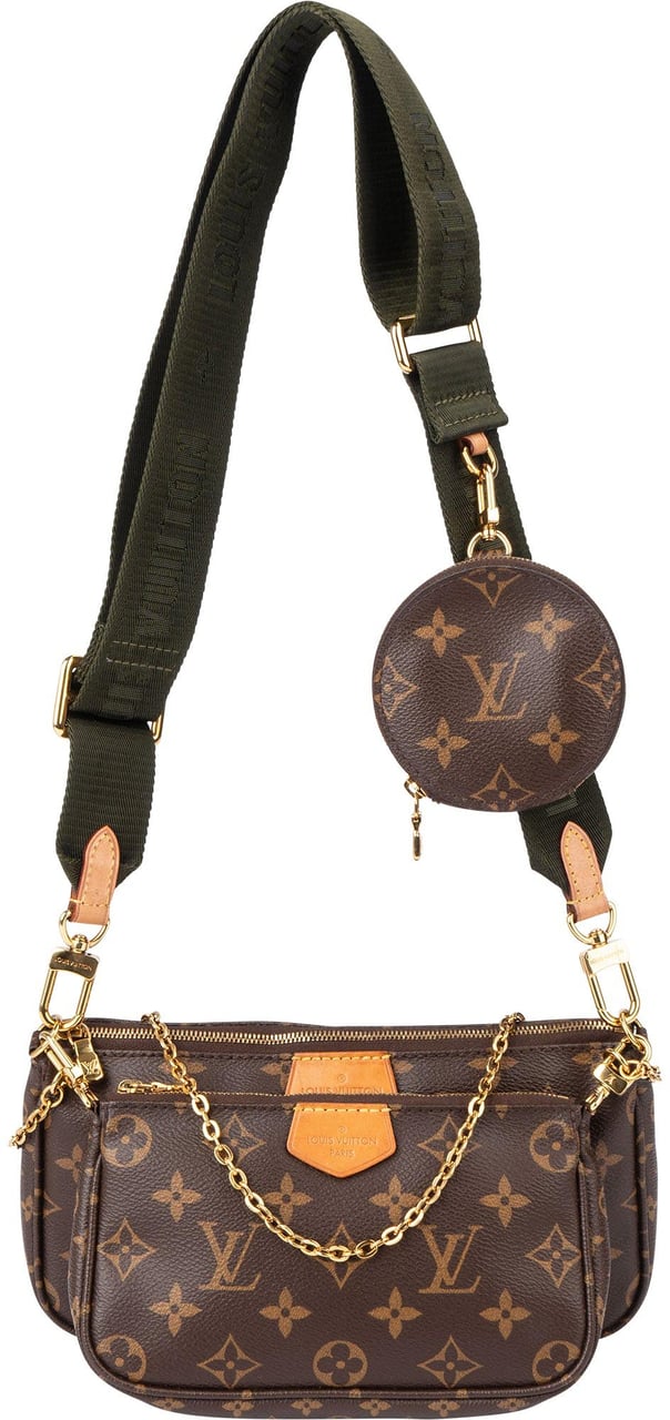 Louis Vuitton Louis Vuitton Canvas Monogram Multi Pochette Crossbody Bag M44813 Bruin