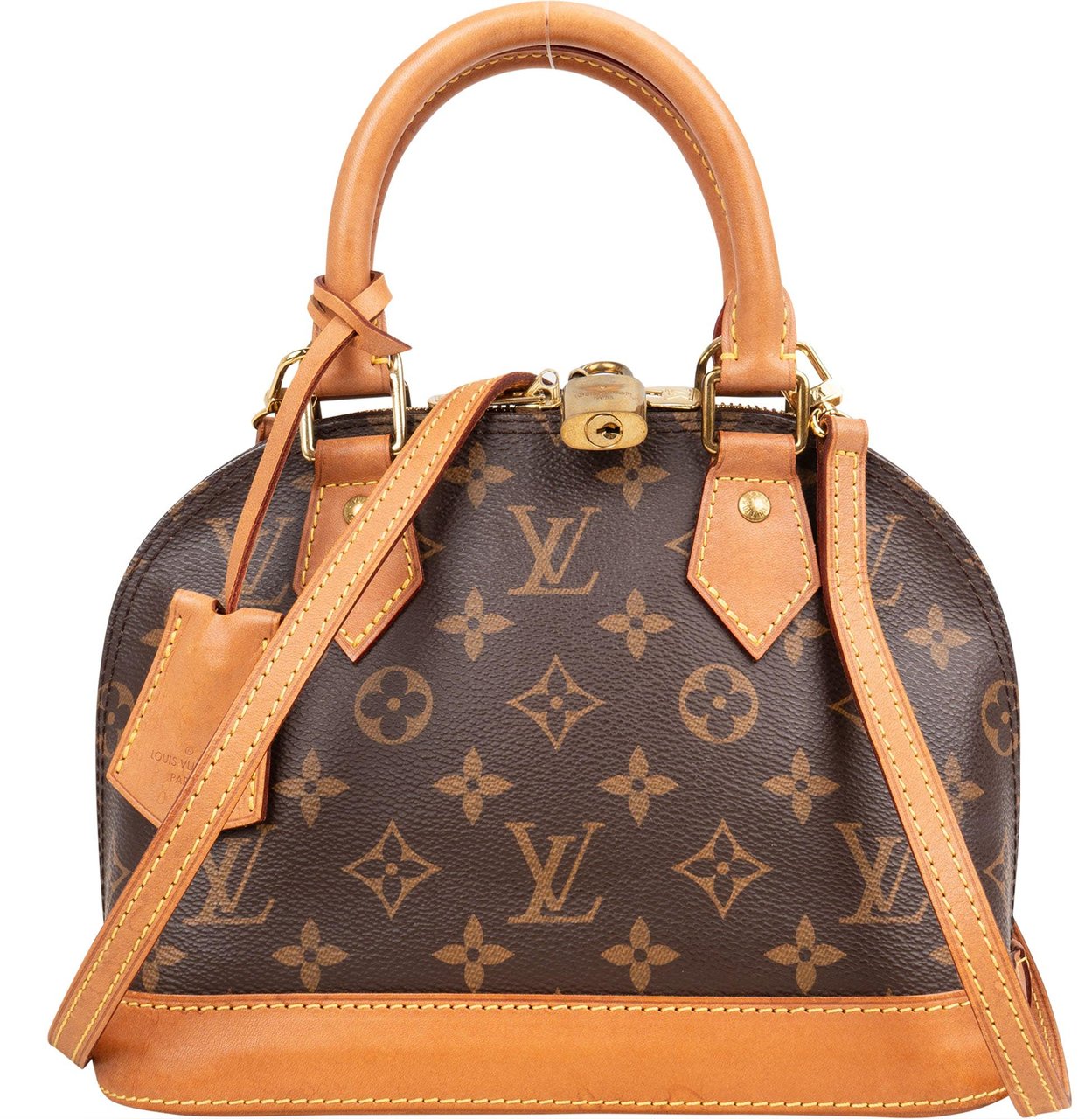 Louis Vuitton Louis Vuitton Canvas Monogram Alma BB Handbag Bruin