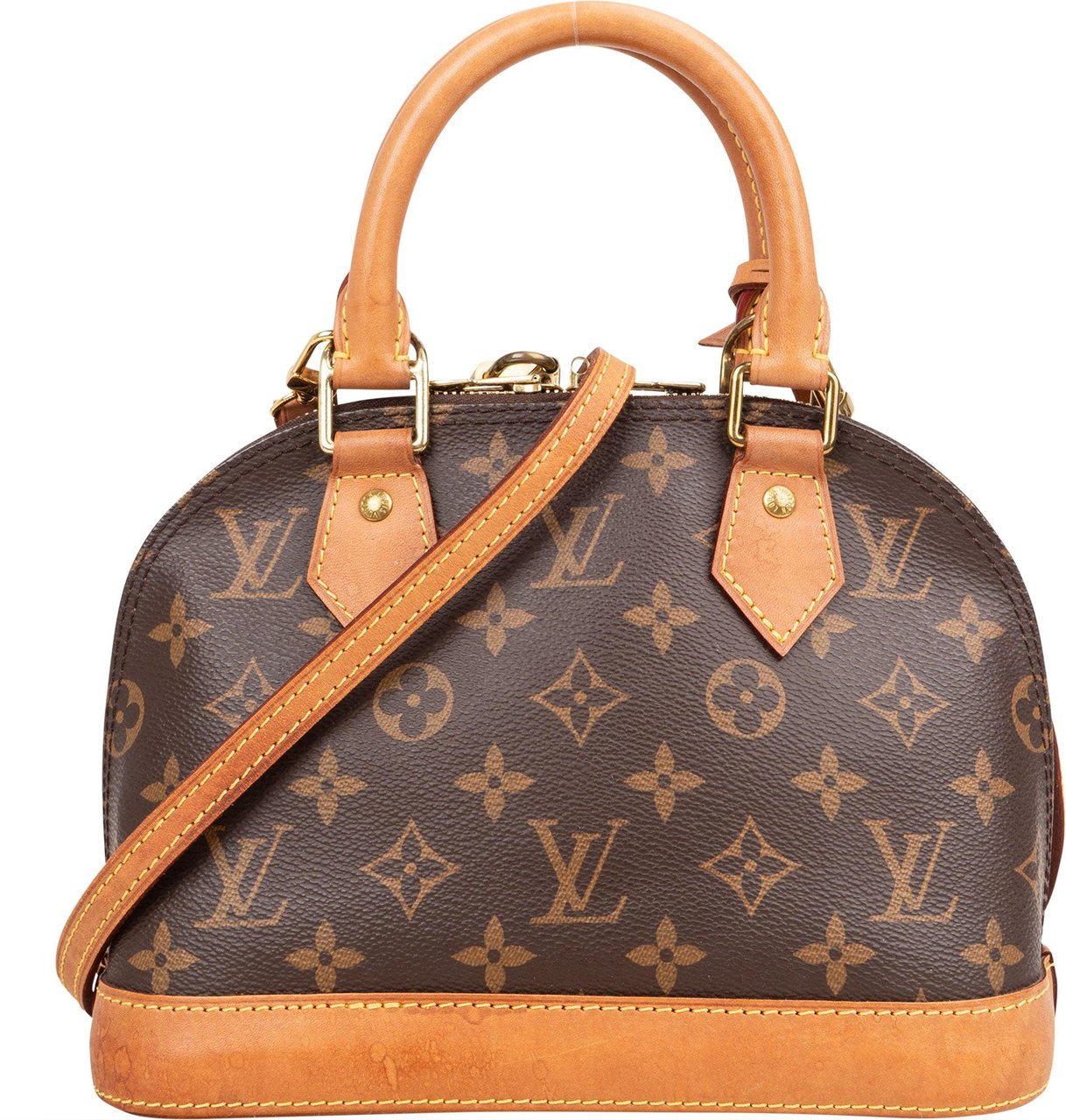 Louis Vuitton Louis Vuitton Canvas Monogram Alma BB Handbag Bruin