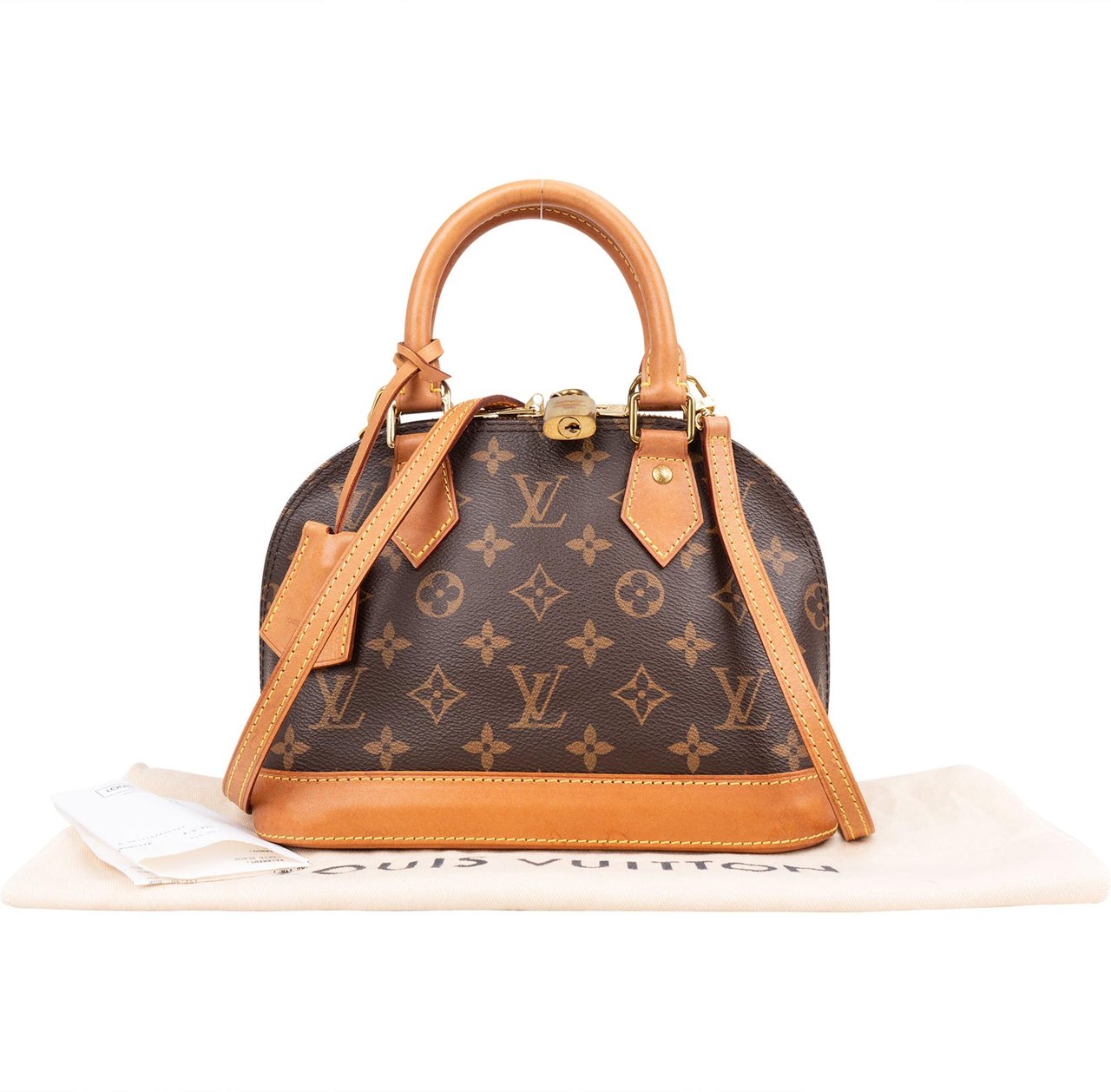 Louis Vuitton Louis Vuitton Canvas Monogram Alma BB Handbag Bruin