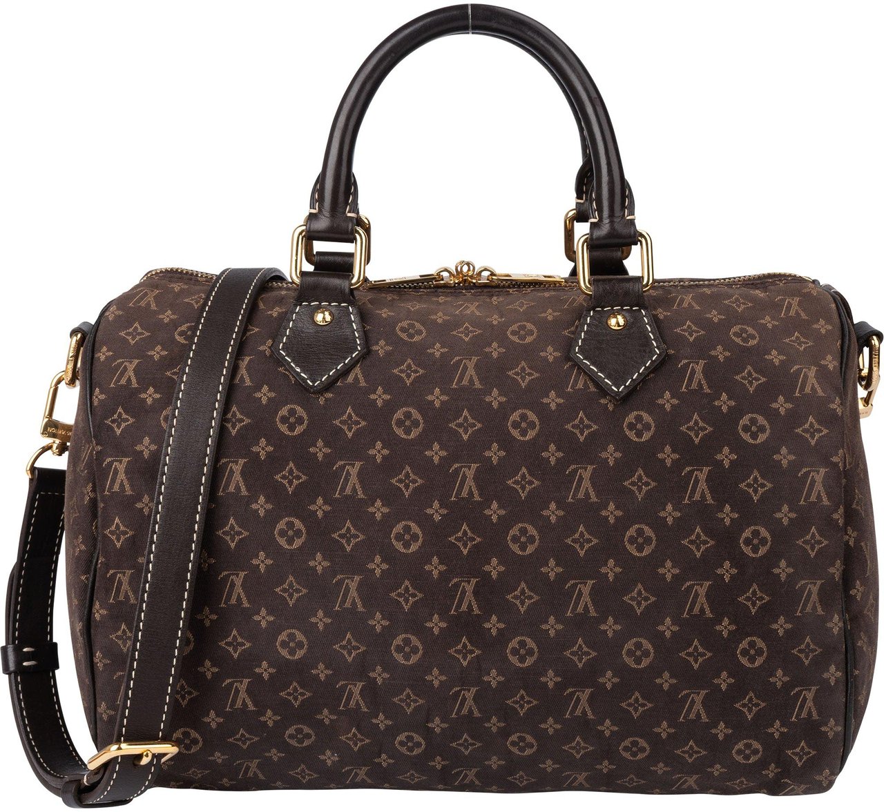 Louis Vuitton Louis Vuitton Mini Lin Monogram Speedy 30 Bandouliere Bruin