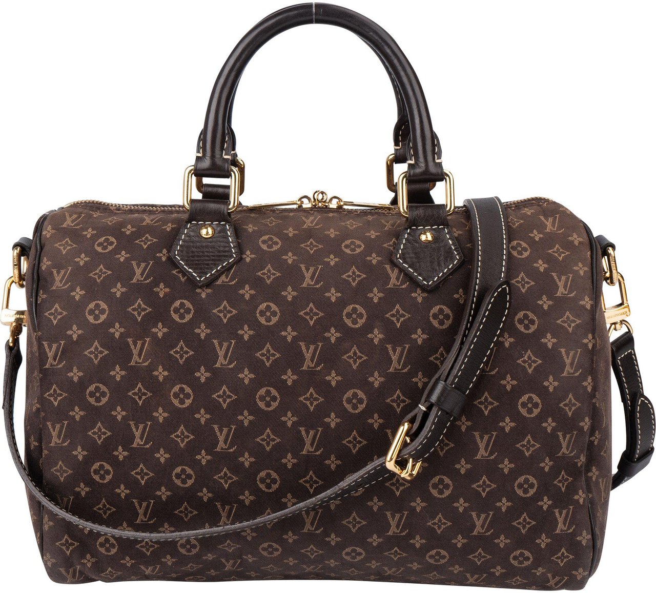 Louis Vuitton Louis Vuitton Mini Lin Monogram Speedy 30 Bandouliere Bruin
