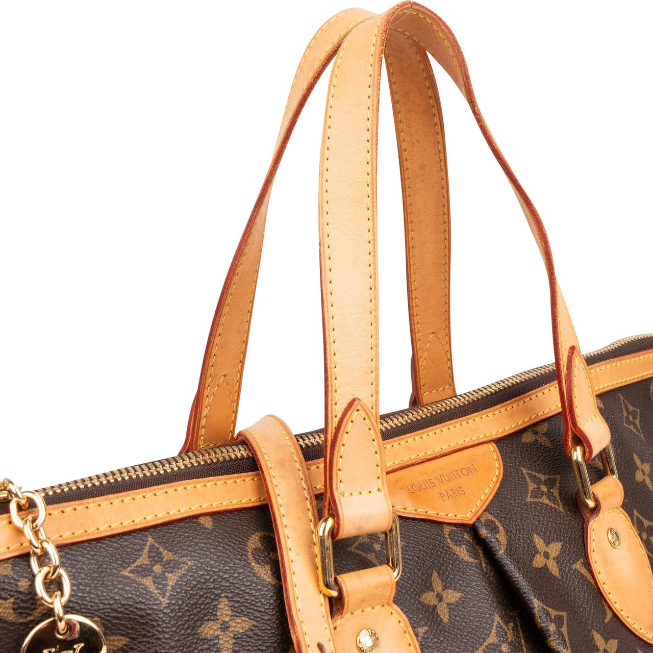 Louis Vuitton Louis Vuitton Canvas Monogram Palermo PM Handbag Bruin