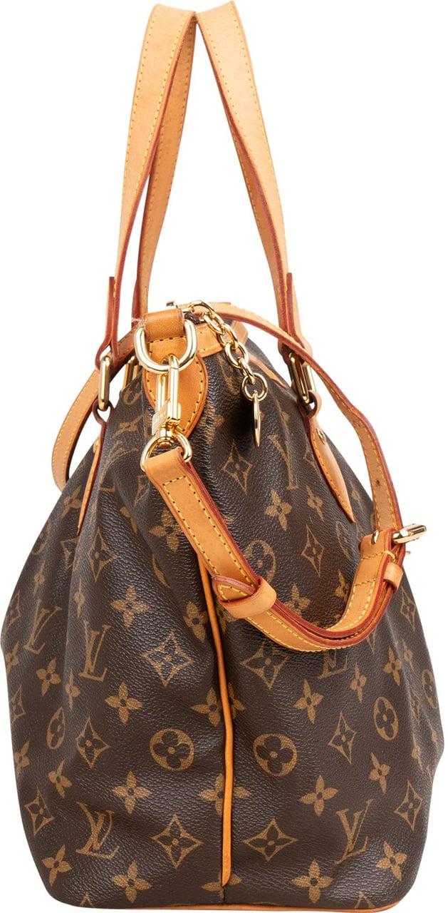 Louis Vuitton Louis Vuitton Canvas Monogram Palermo PM Handbag Bruin