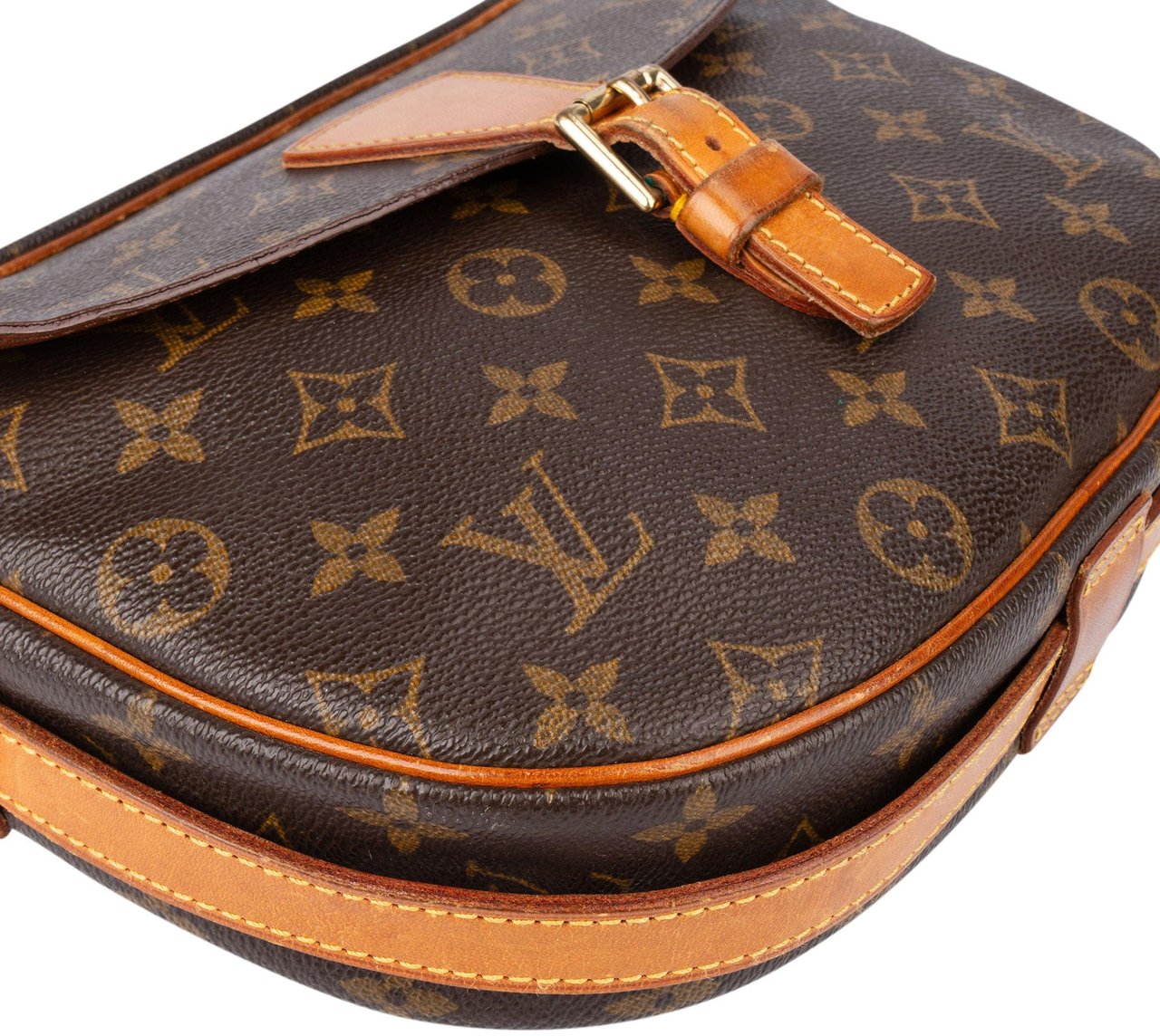 Louis Vuitton Louis Vuitton Canvas Monogram Jeune Fille GM Crossbody Bag Bruin