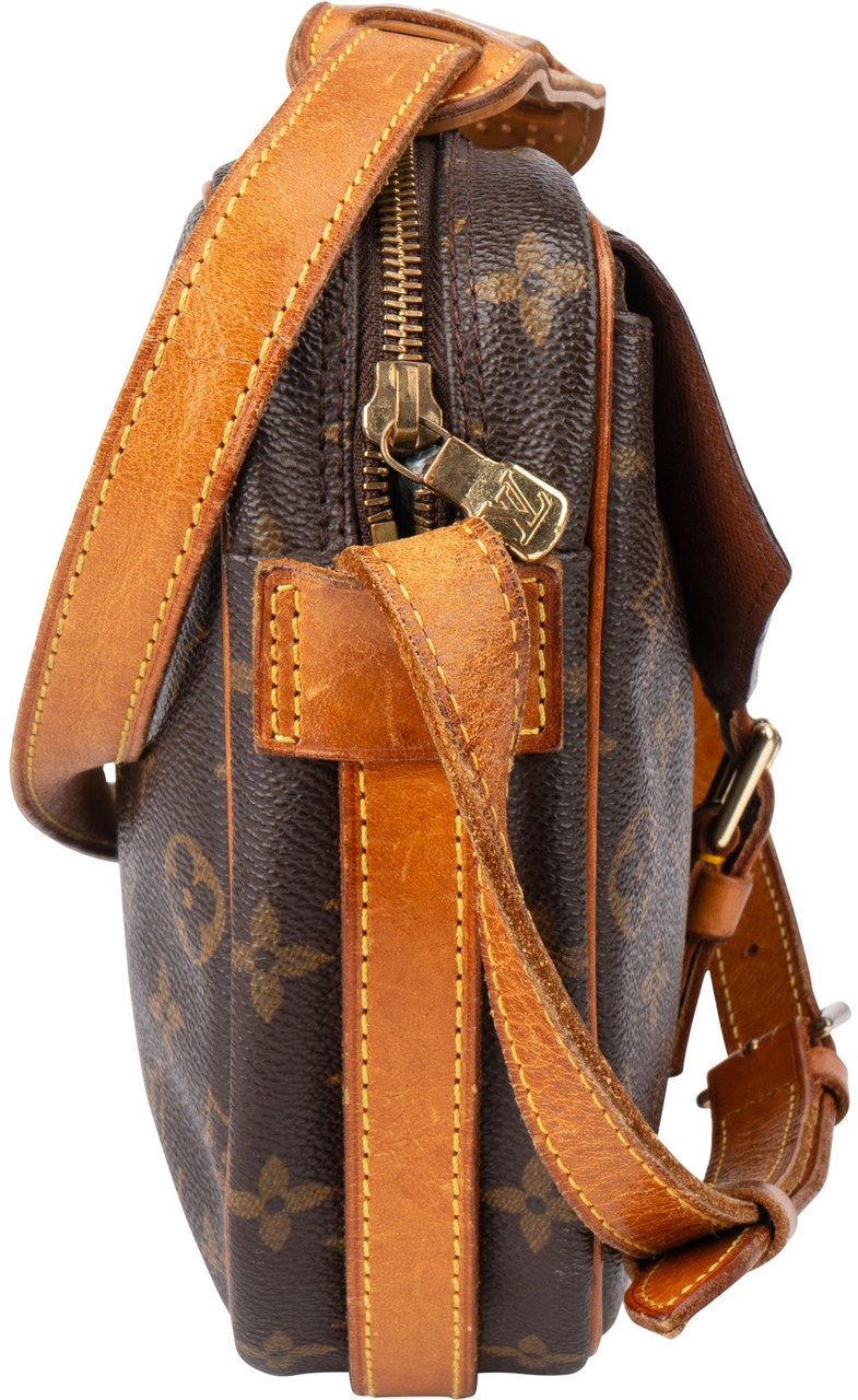 Louis Vuitton Louis Vuitton Canvas Monogram Jeune Fille GM Crossbody Bag Bruin
