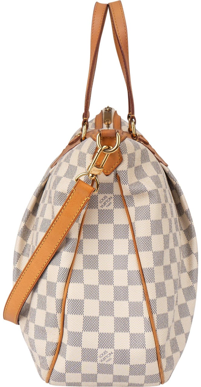 Louis Vuitton Louis Vuitton Damier Azur Monogram Siracusa GM Handbag Bruin