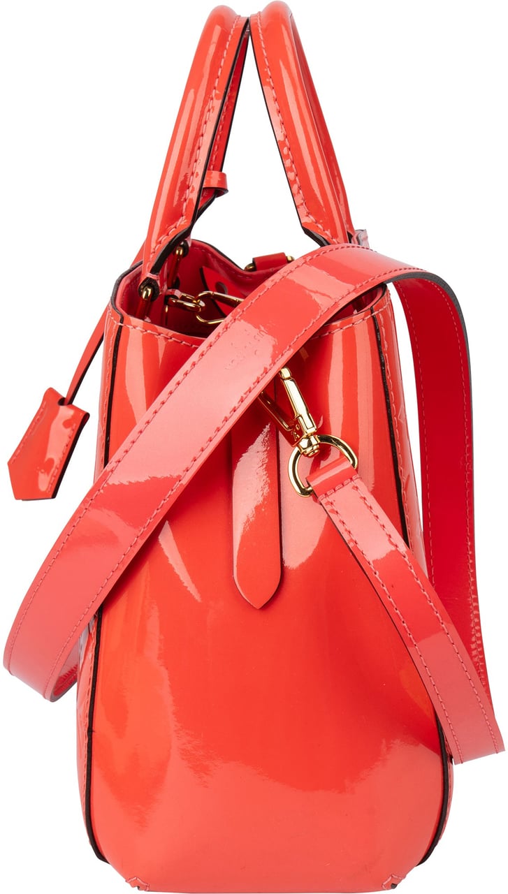 Louis Vuitton Poppy Vernis Monogram Montaigne BB Handbag Roze