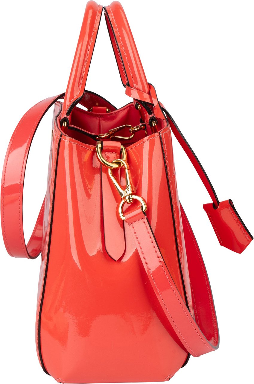 Louis Vuitton Poppy Vernis Monogram Montaigne BB Handbag Roze